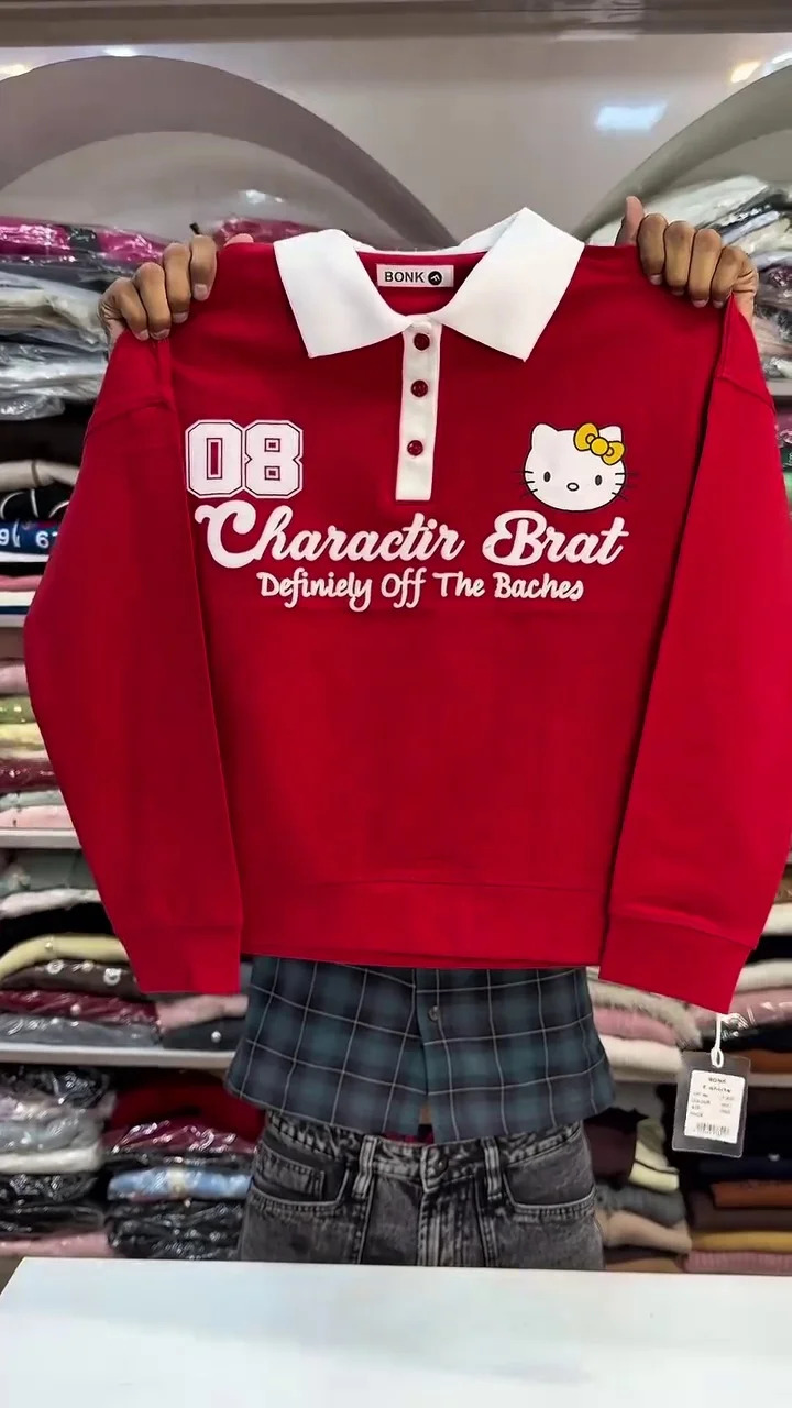🎀 Cute Character Graphic Sweatshirt 💕✨
